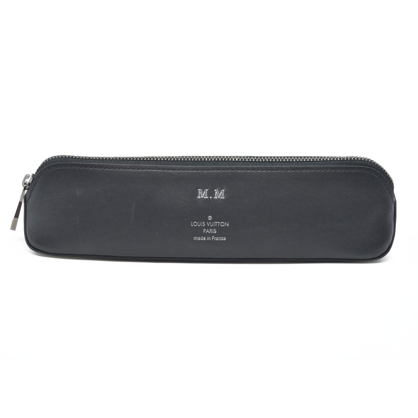 $470 Louis Vuitton Monogram Eclipse Truth Elizabeth Pen Case Black SP4157