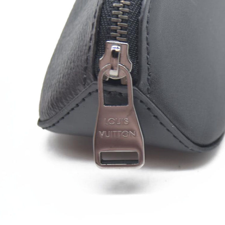 $470 Louis Vuitton Monogram Eclipse Truth Elizabeth Pen Case Black SP4157