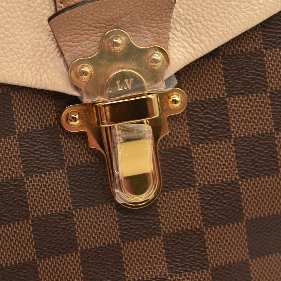 Louis Vuitton  Damier Ebene Clapton Backpack Creme