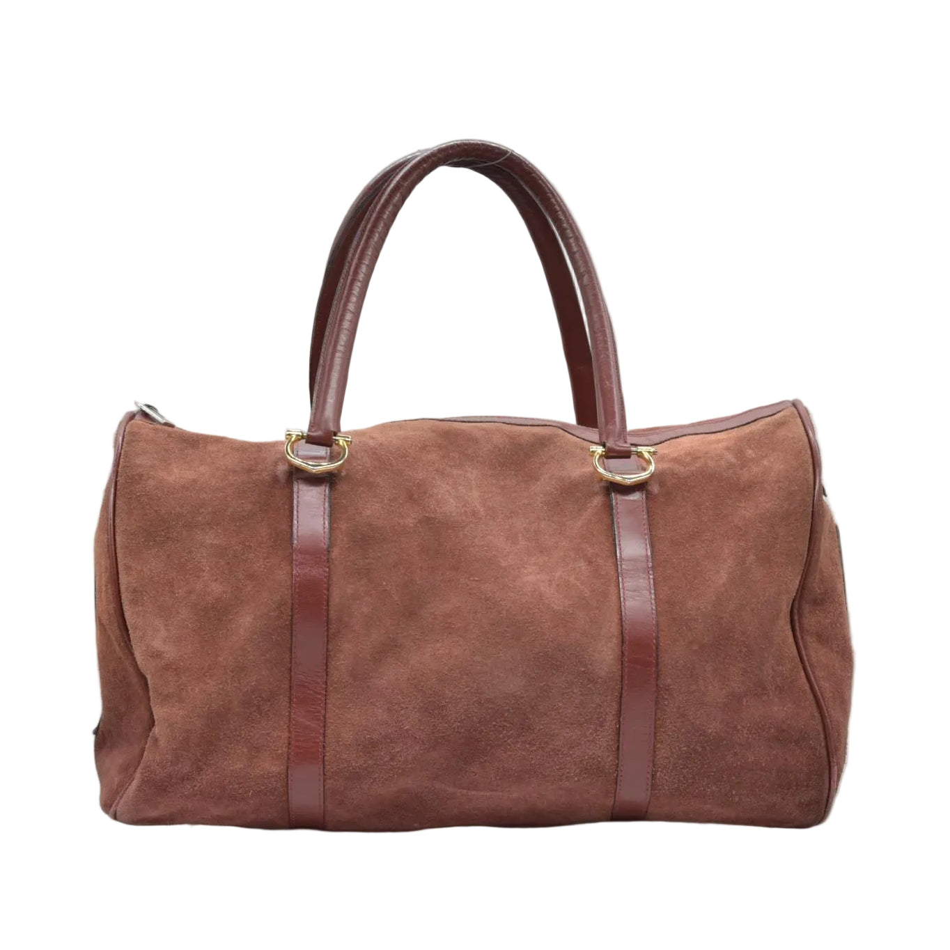 $3800 Cartier Suede Boston Bag Consignment