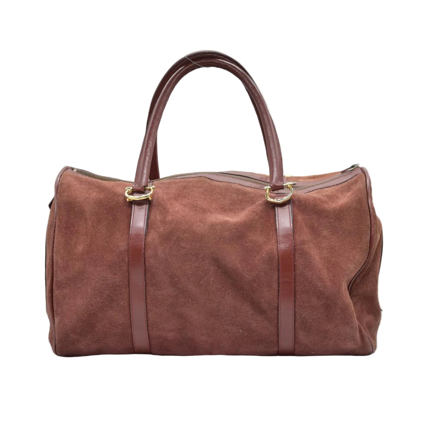 $3800 Cartier Suede Boston Bag Consignment