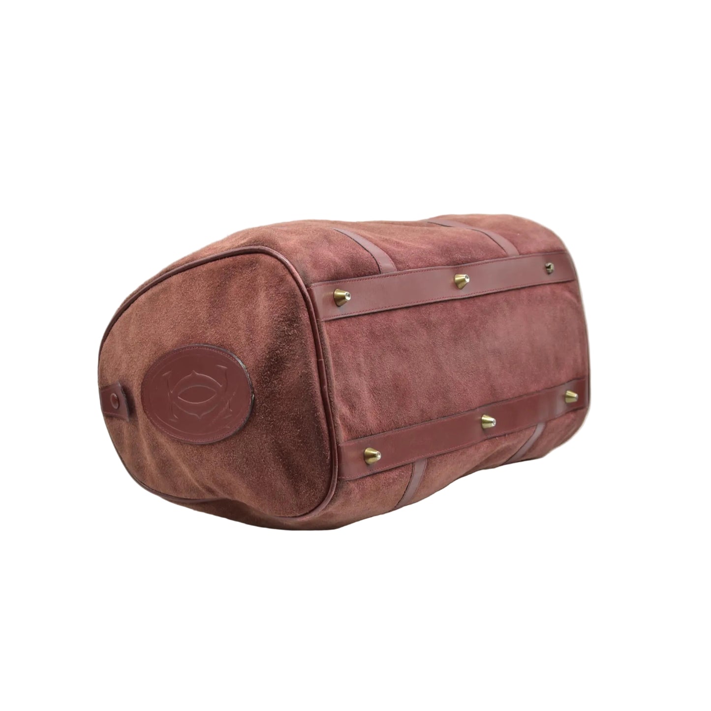 $3800 Cartier Suede Boston Bag Consignment
