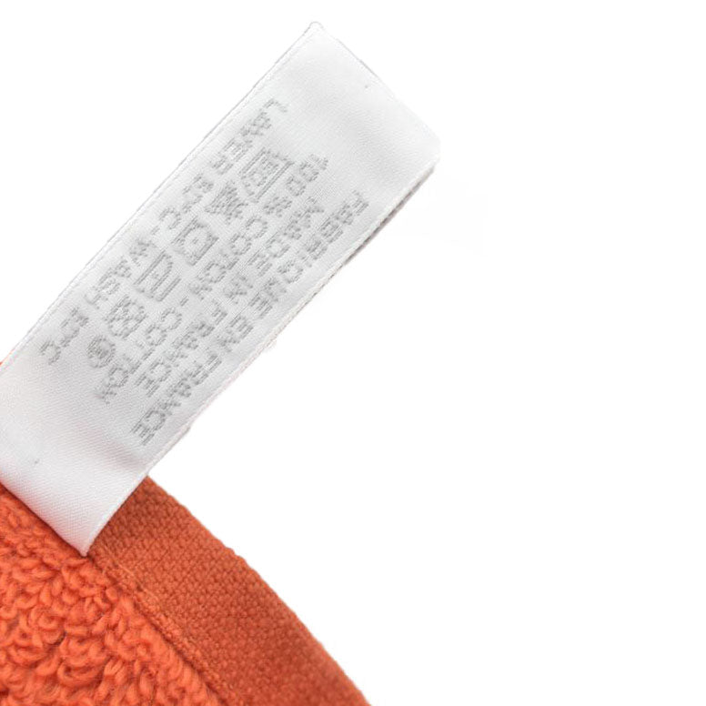 $90 NEW Unused HERMES 100% Cotton Towel Handkerchief Orange