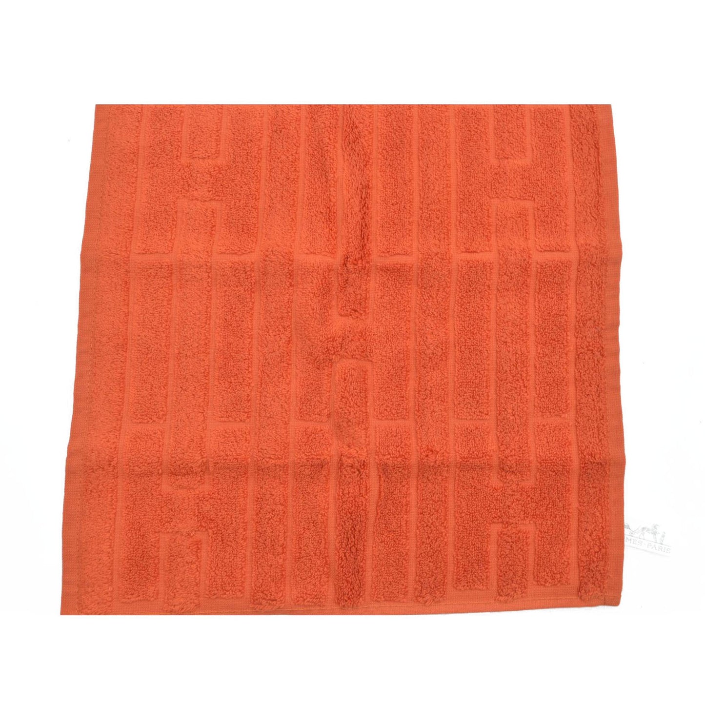 $90 NEW Unused HERMES 100% Cotton Towel Handkerchief Orange