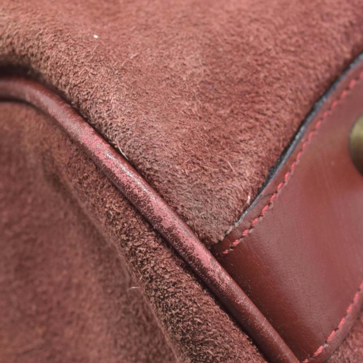 $3800 Cartier Suede Boston Bag Consignment