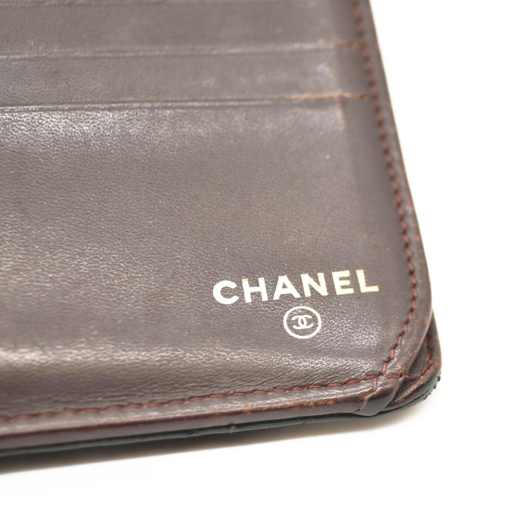 Chanel Caviar Stitched Long Wallet Black