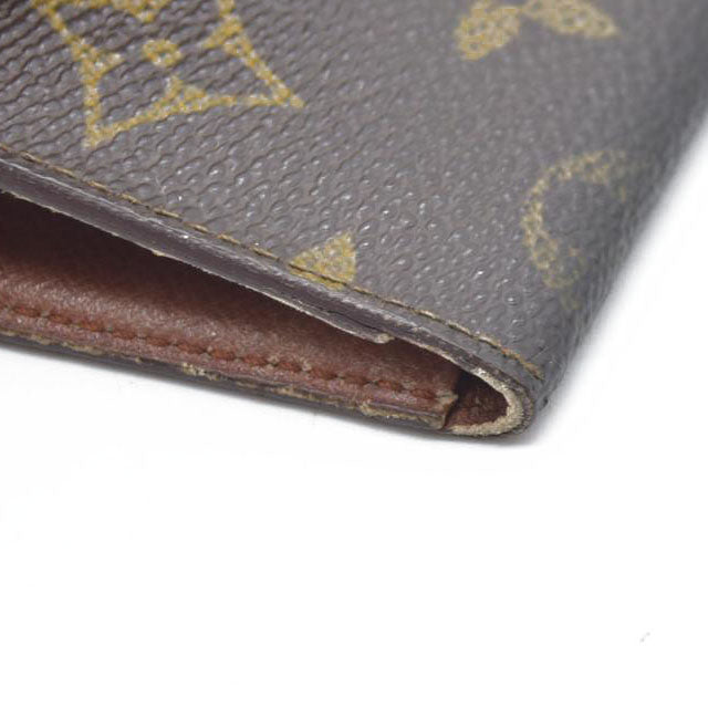$350 Louis Vuitton Monogram Porte 2 Cartes Vertical Pass Card Case Brown 874A2 CONSIGNMENT