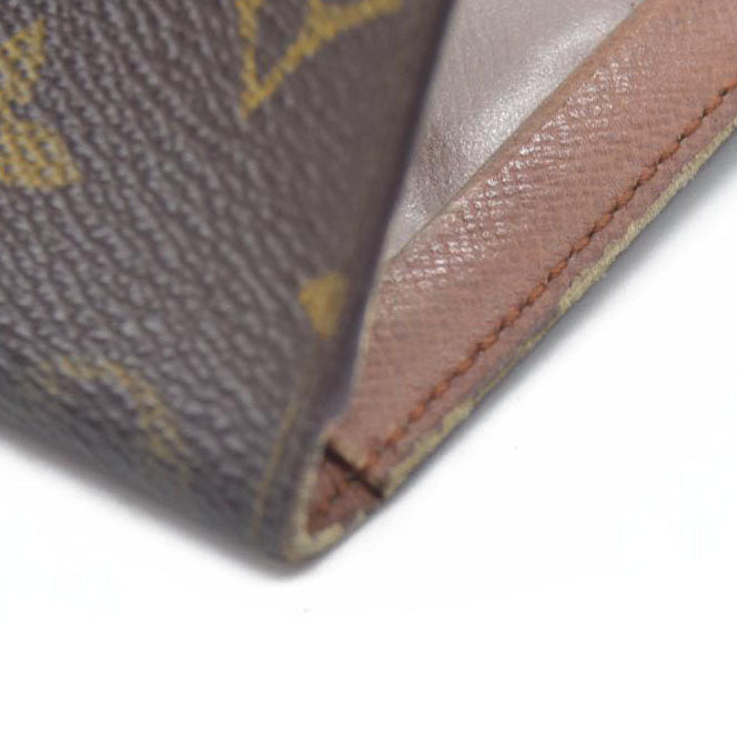 $350 Louis Vuitton Monogram Porte 2 Cartes Vertical Pass Card Case Brown 874A2 CONSIGNMENT