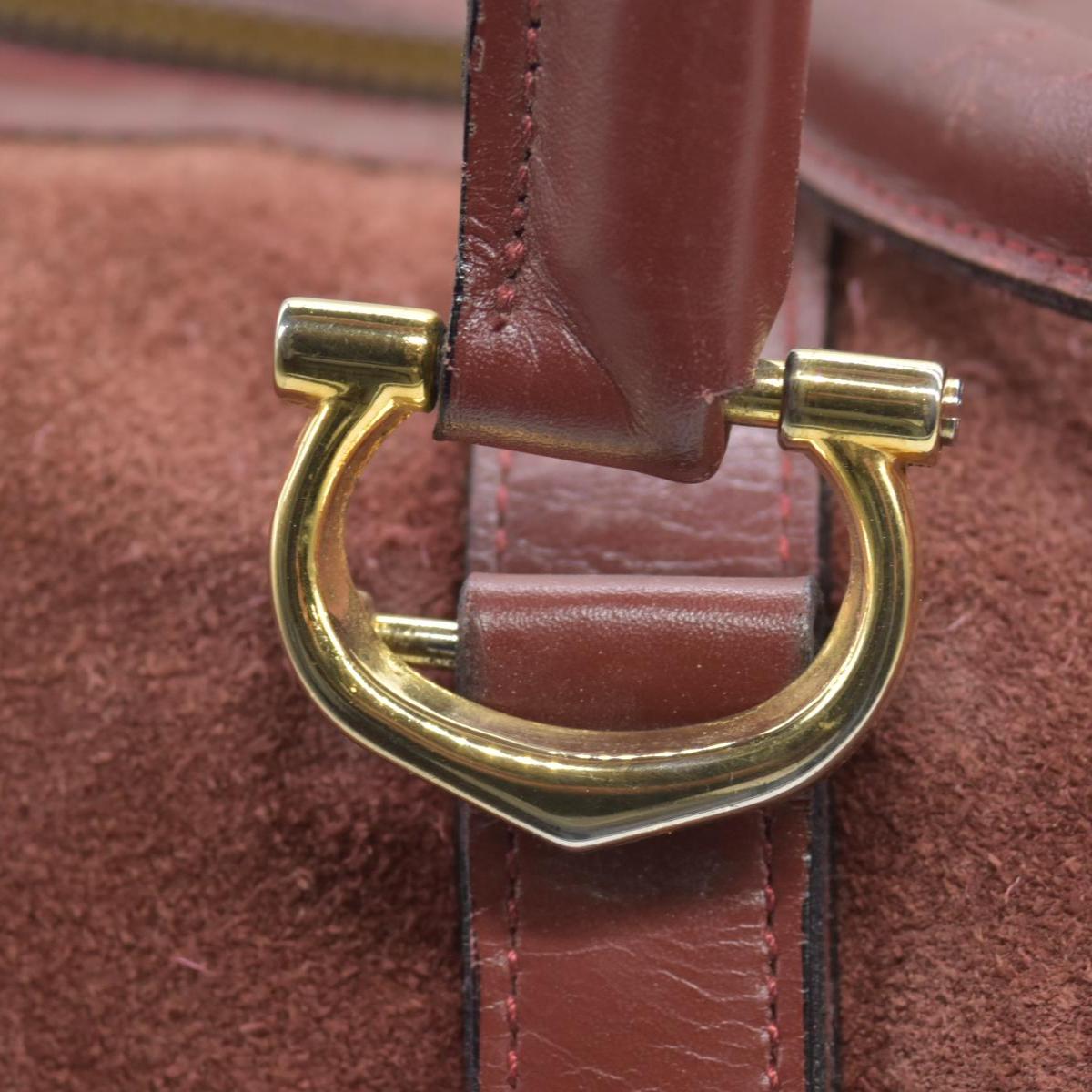 $3800 Cartier Suede Boston Bag Consignment