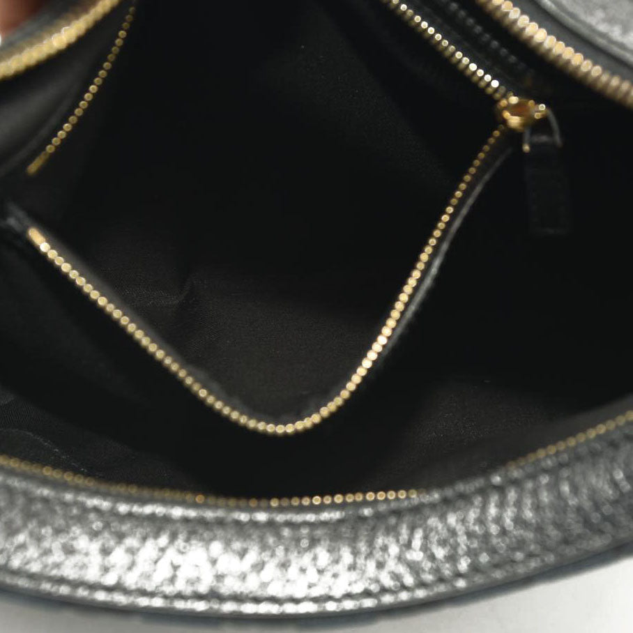 GUCCI Monogram Small Charmy Hobo Black