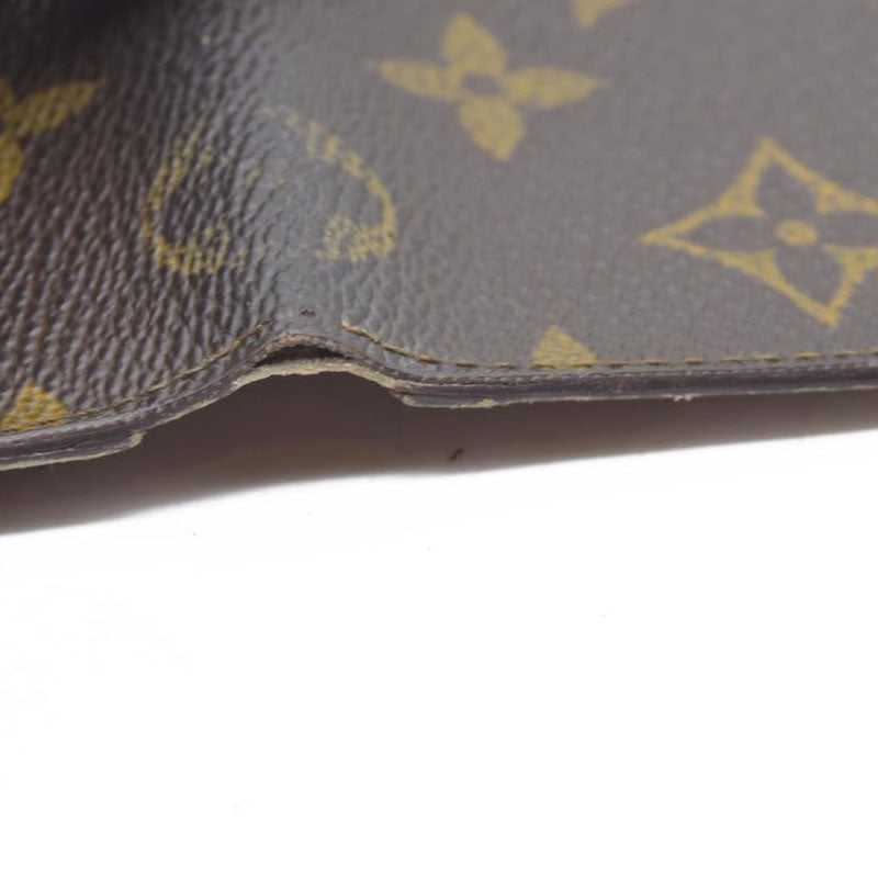 $350 Louis Vuitton Monogram Porte 2 Cartes Vertical Pass Card Case Brown 874A2 CONSIGNMENT