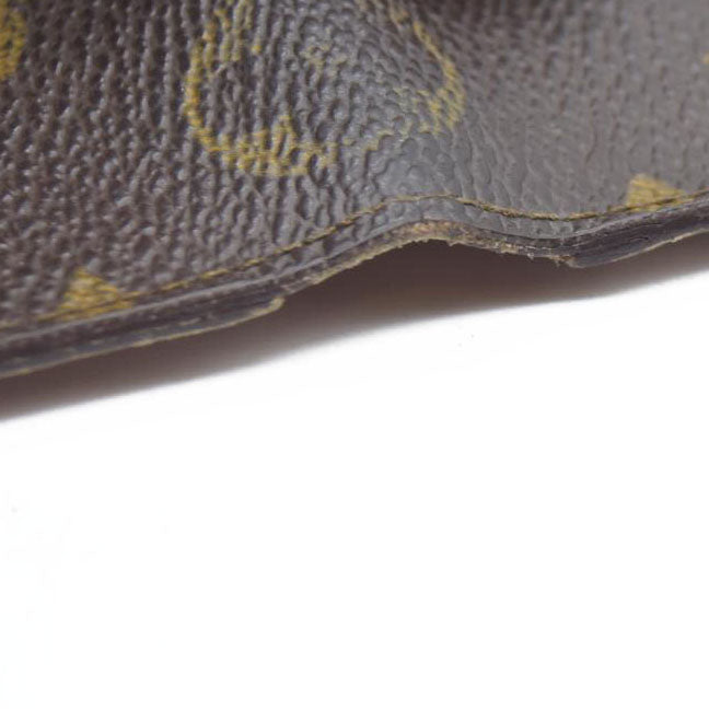 $350 Louis Vuitton Monogram Porte 2 Cartes Vertical Pass Card Case Brown 874A2 CONSIGNMENT