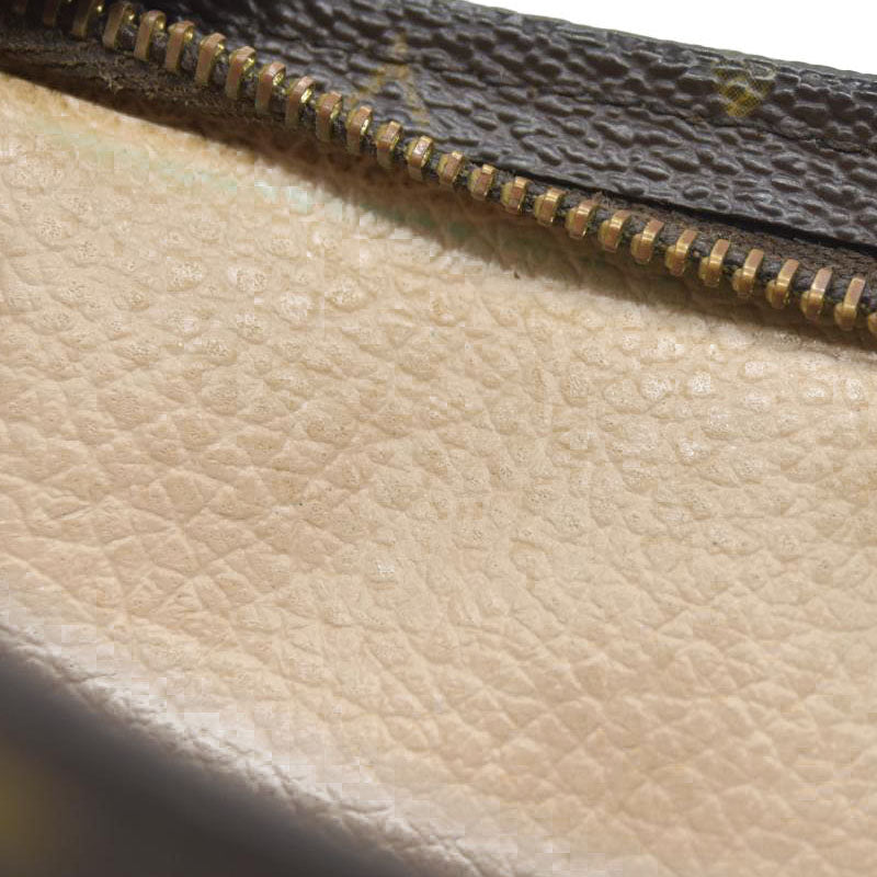 AUCTION $1050 Louis Vuitton Monogram Poche Toilette 26 Cosmetics Pouch Purse Brown 882TH