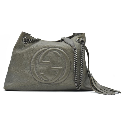 AUCTION $1990 Gucci Interlocking G Soho Medium