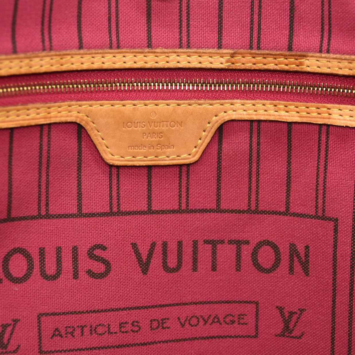 Louis Vuitton  Monogram Neverfull MM Fuchsia