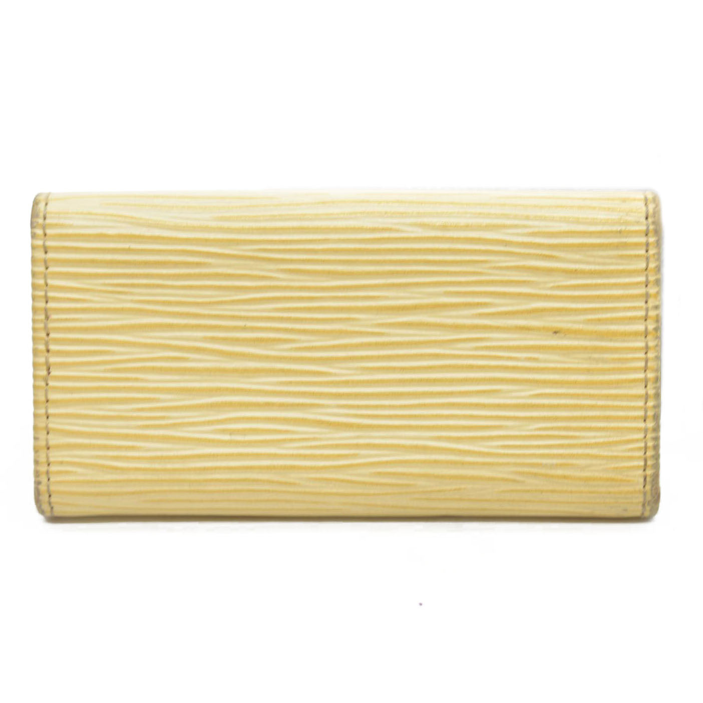 $445 Louis Vuitton Epi Multicles Leather 4 Ring Key Case Cream CA0071 CONSIGNMENT