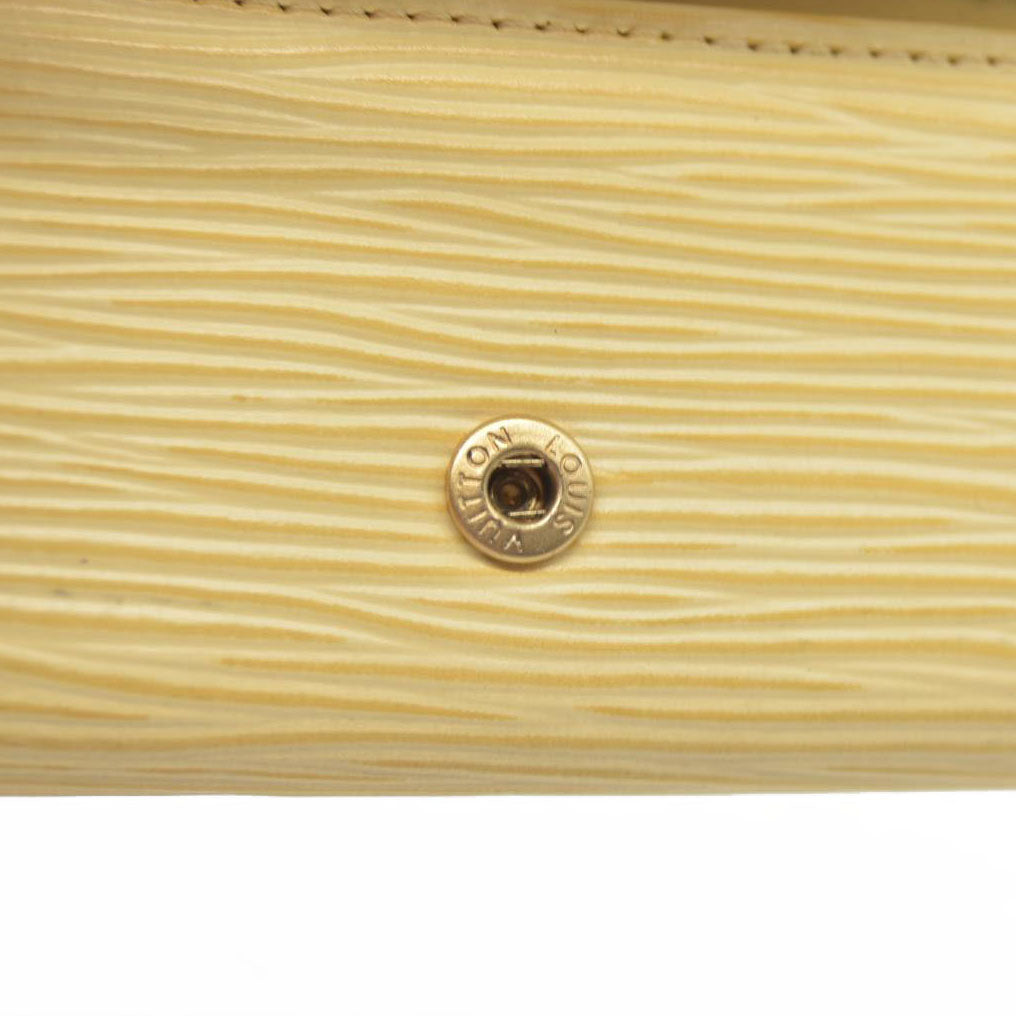 $445 Louis Vuitton Epi Multicles Leather 4 Ring Key Case Cream CA0071 CONSIGNMENT