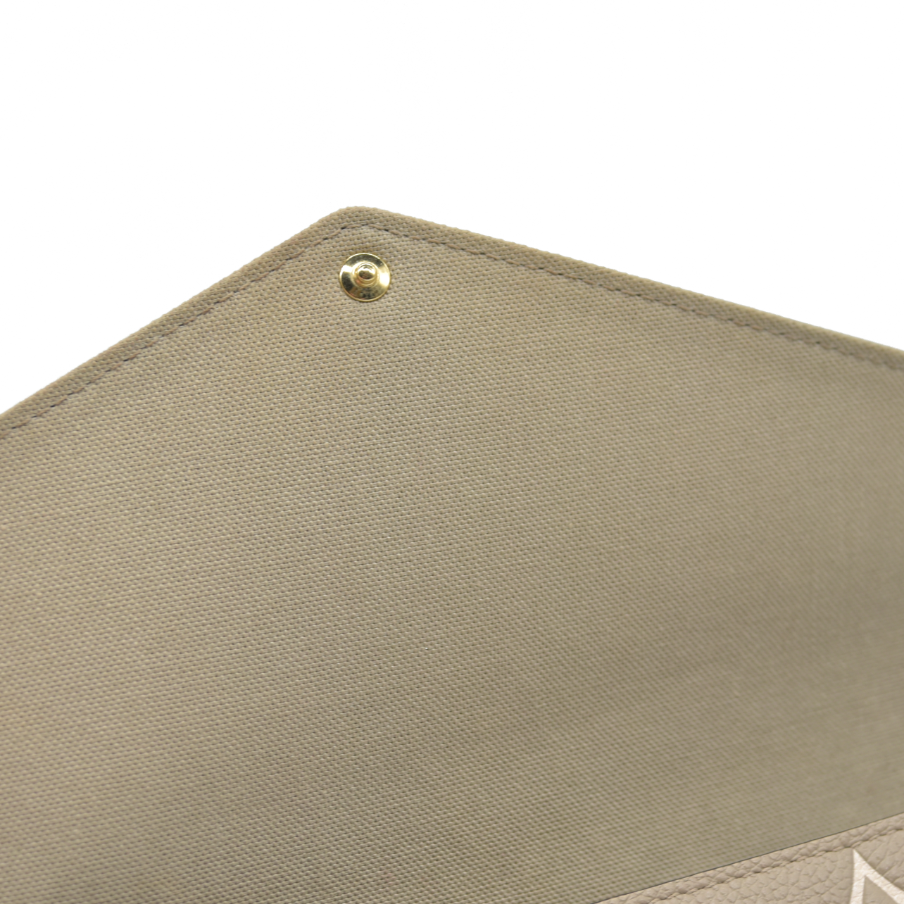 $1890 Louis Vuitton Empreinte Monogram Giant Felicie Pochette Tourterelle Creme