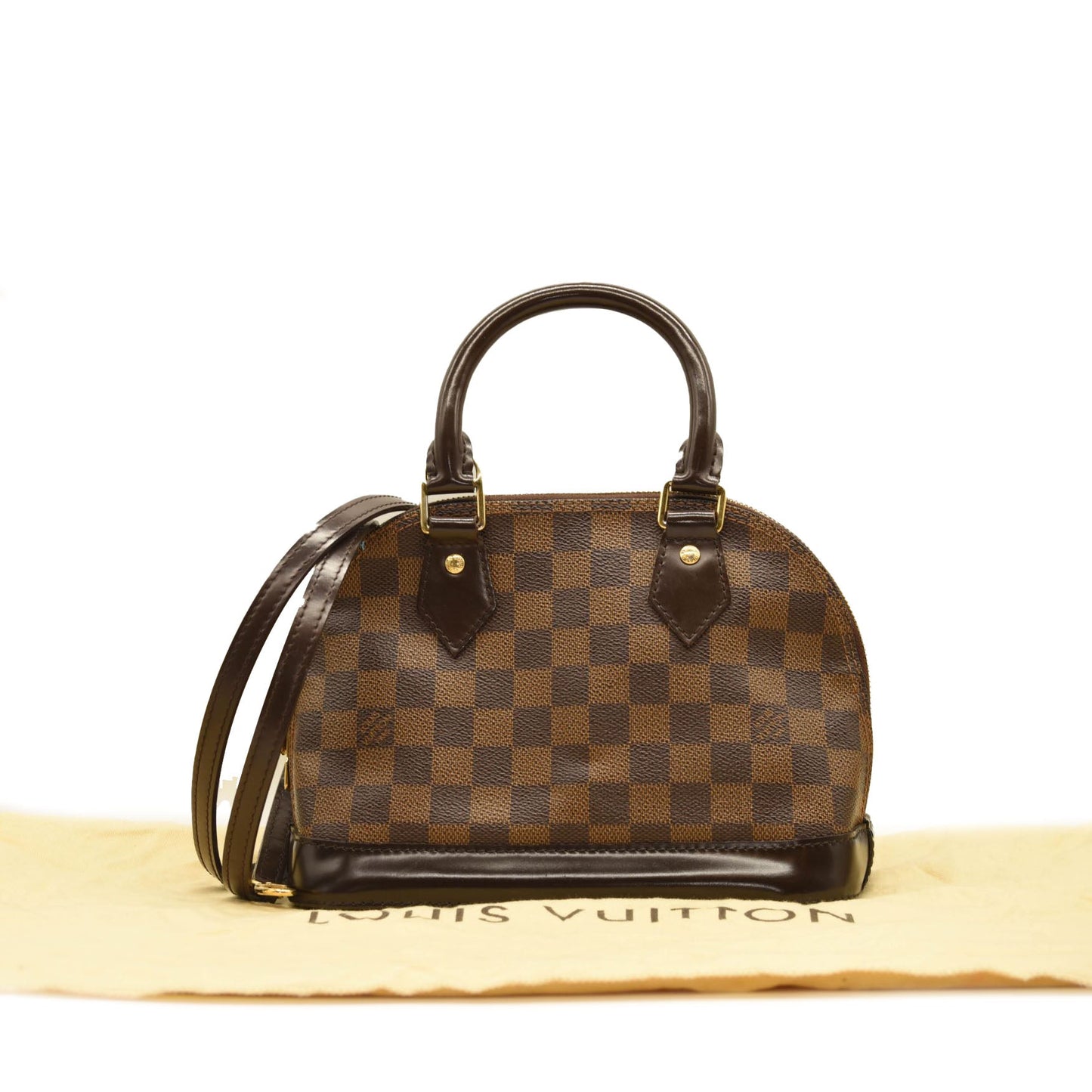 USED LOUIS VUITTON Damier Ebene Alma BB