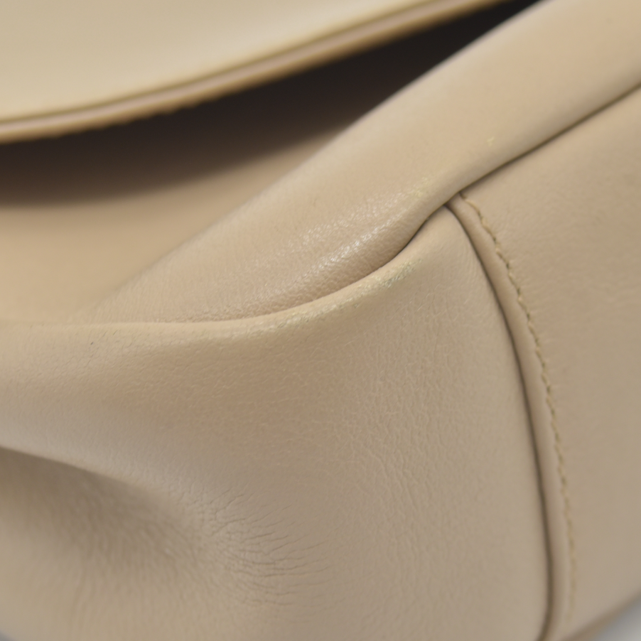 $2900 Saint Laurent Leather Calypso YSL Shoulder Bag