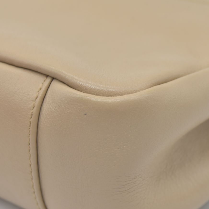 $2900 Saint Laurent Leather Calypso YSL Shoulder Bag