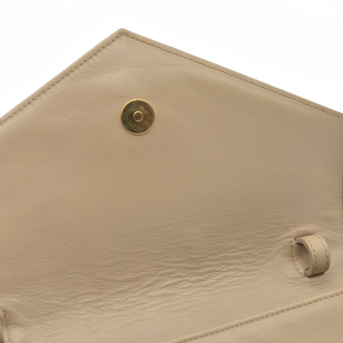 $2900 Saint Laurent Leather Calypso YSL Shoulder Bag