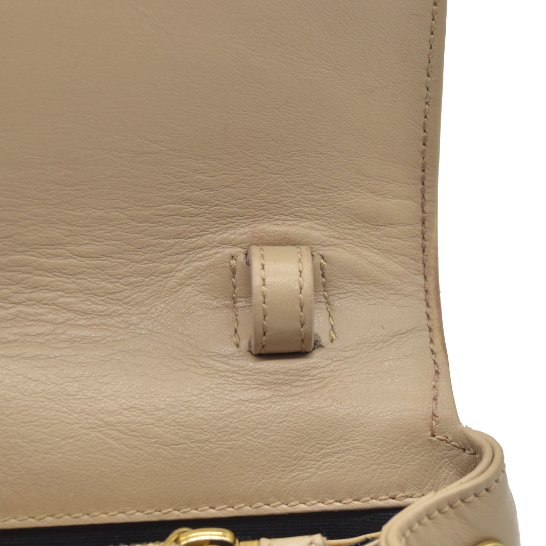 $2900 Saint Laurent Leather Calypso YSL Shoulder Bag