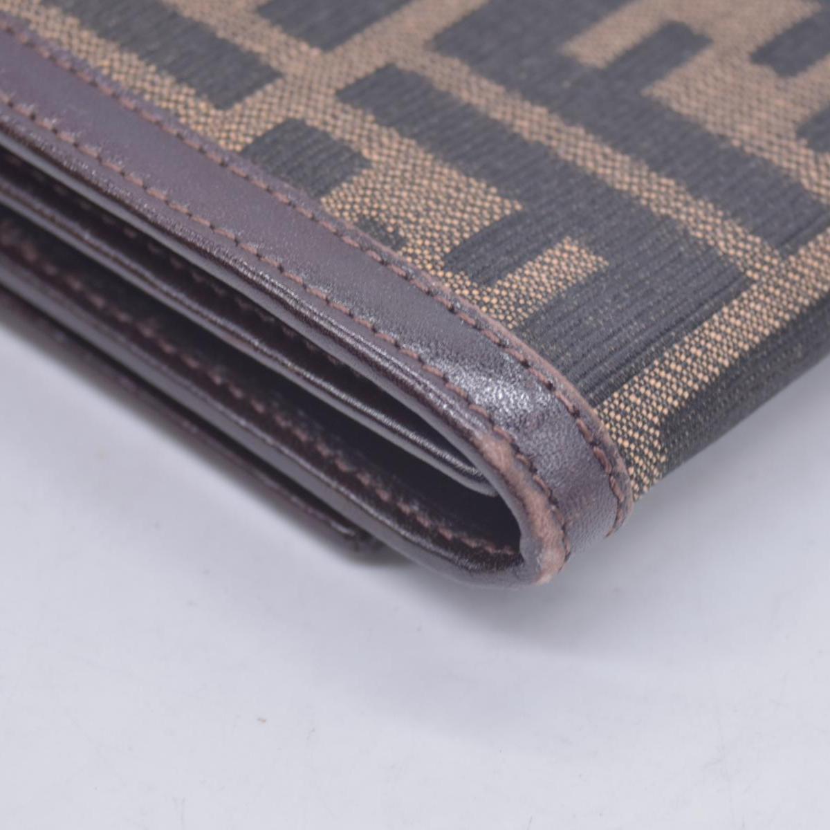 Fendi Fendi Tobacco Zucca Canvas Vintage Flap Wallet CONSIGNMENT
