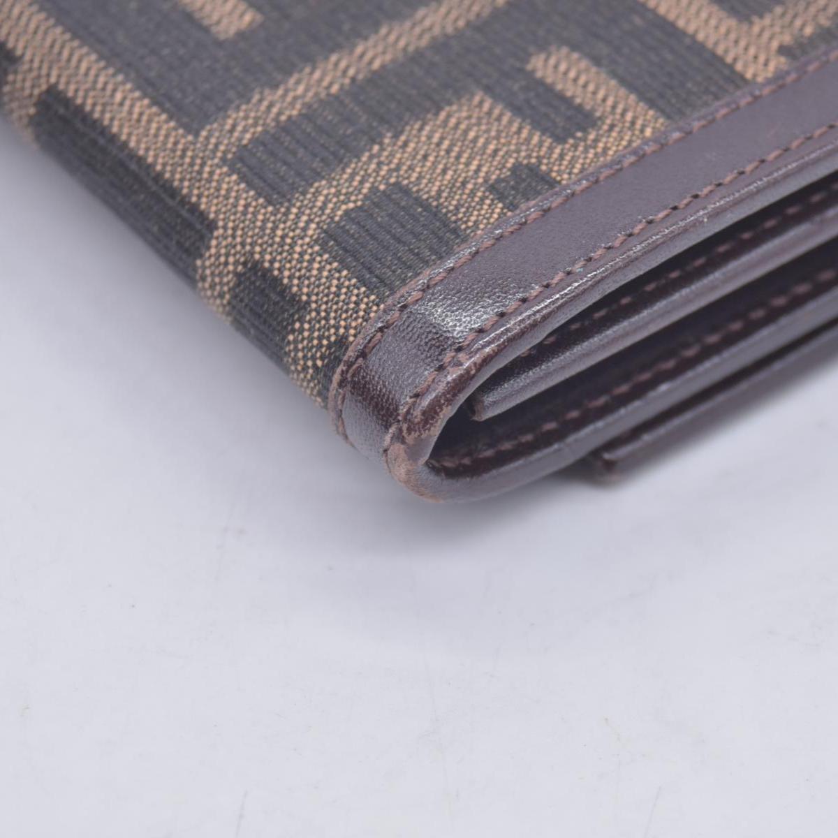 Fendi Fendi Tobacco Zucca Canvas Vintage Flap Wallet CONSIGNMENT