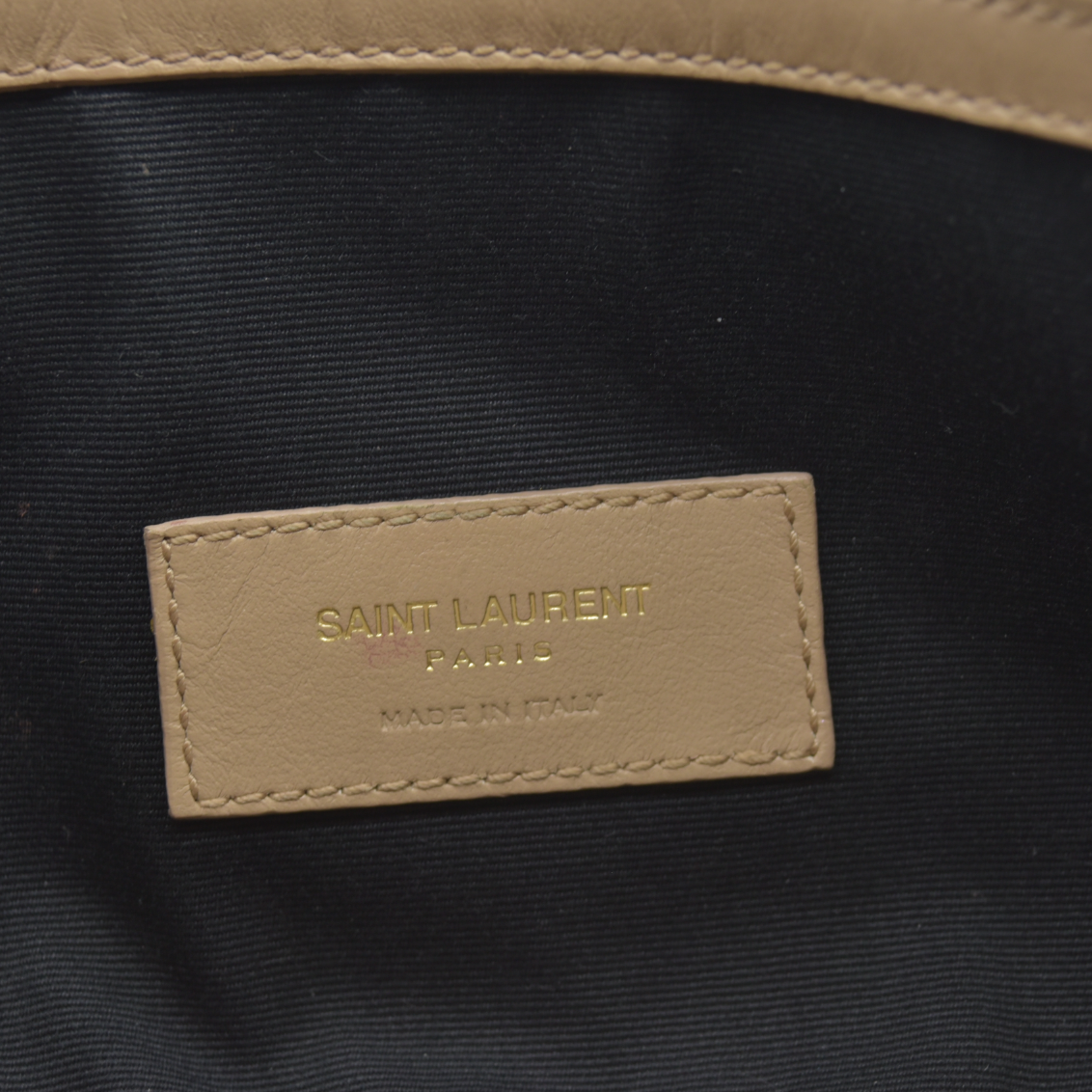 $2900 Saint Laurent Leather Calypso YSL Shoulder Bag