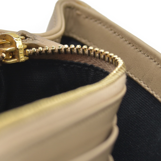 $2900 Saint Laurent Leather Calypso YSL Shoulder Bag