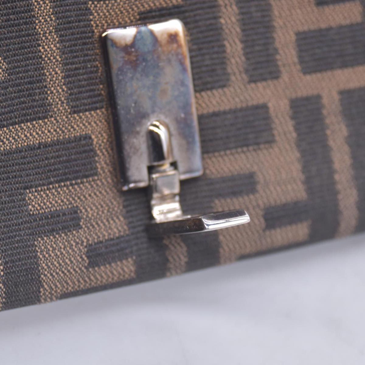 Fendi Fendi Tobacco Zucca Canvas Vintage Flap Wallet CONSIGNMENT