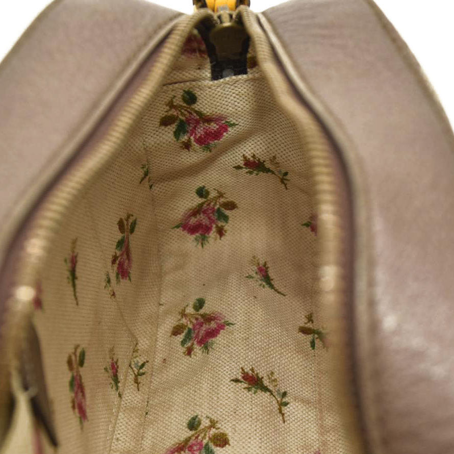 USED GUCCI GG Supreme Monogram Web Neo Vintage Shoulder Bag Beige New Acero Crop