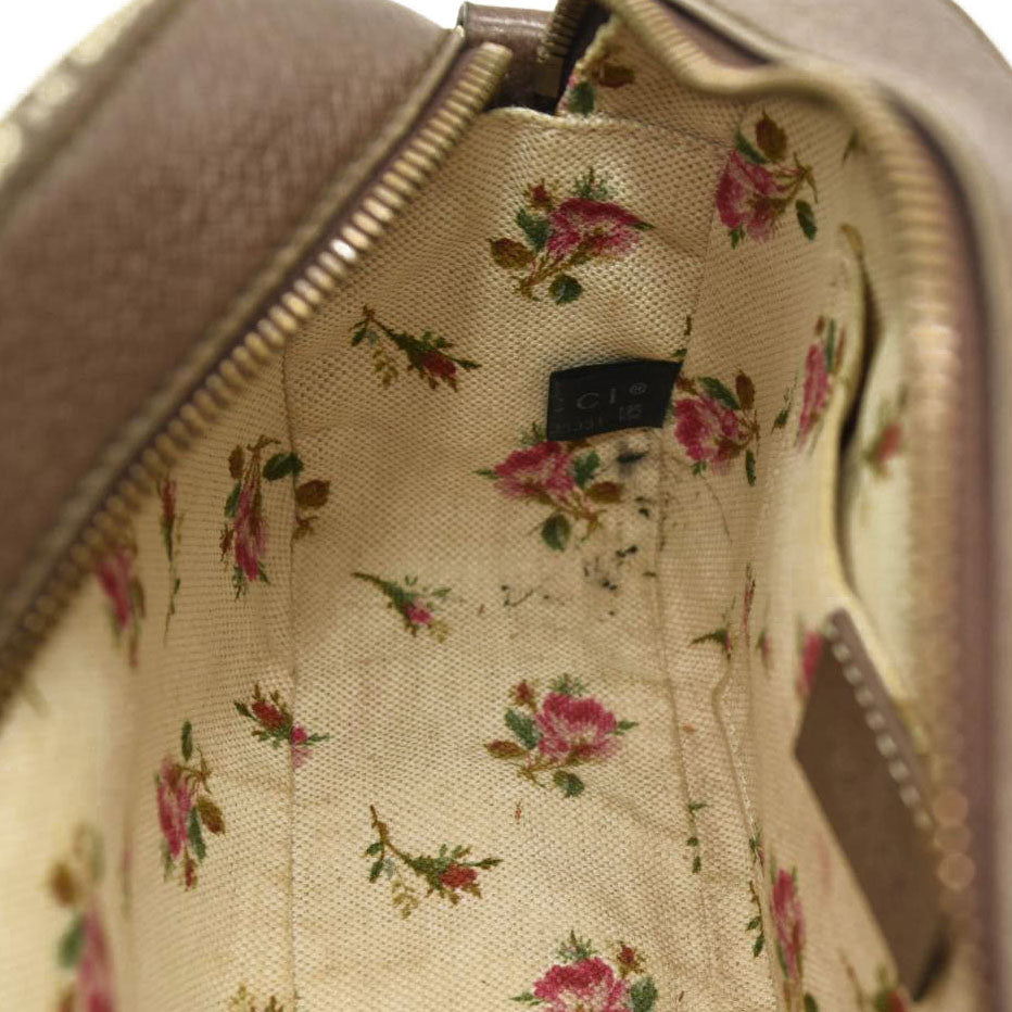 USED GUCCI GG Supreme Monogram Web Neo Vintage Shoulder Bag Beige New Acero Crop