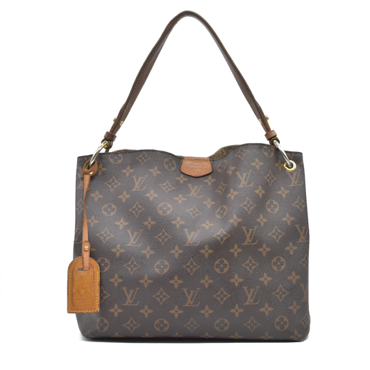 AUCTION $1890 Louis Vuitton  Monogram Graceful PM RFID WELL WORN SEE PHOTOS