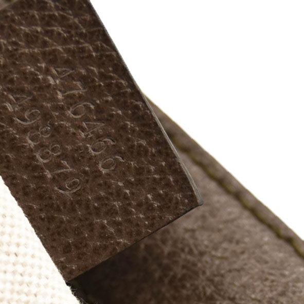 USED GUCCI GG Supreme Monogram Web Neo Vintage Shoulder Bag Beige New Acero Crop