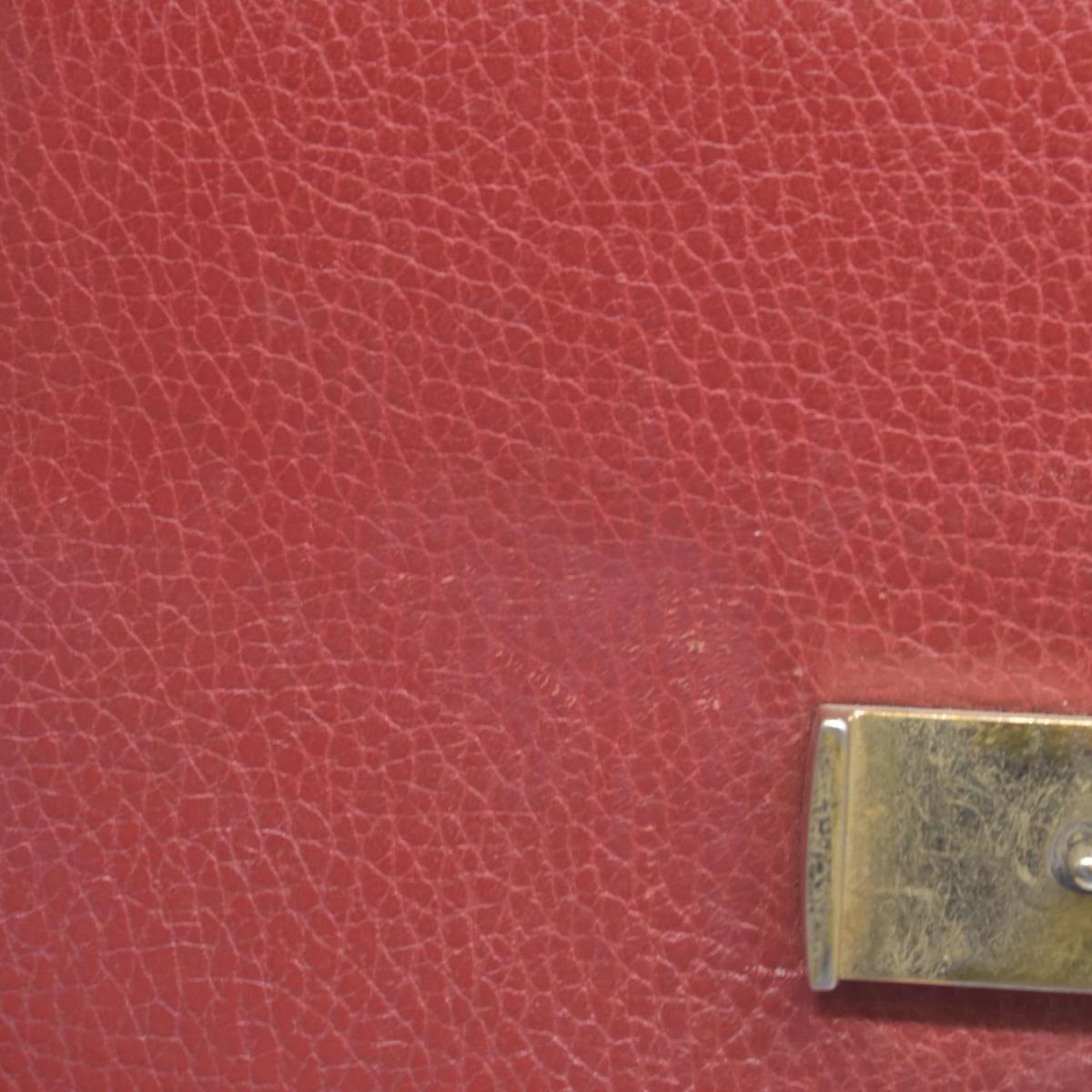 $1550 Gucci  Dollar Calfskin Interlocking G Shoulder Bag Red CONSIGNMENT