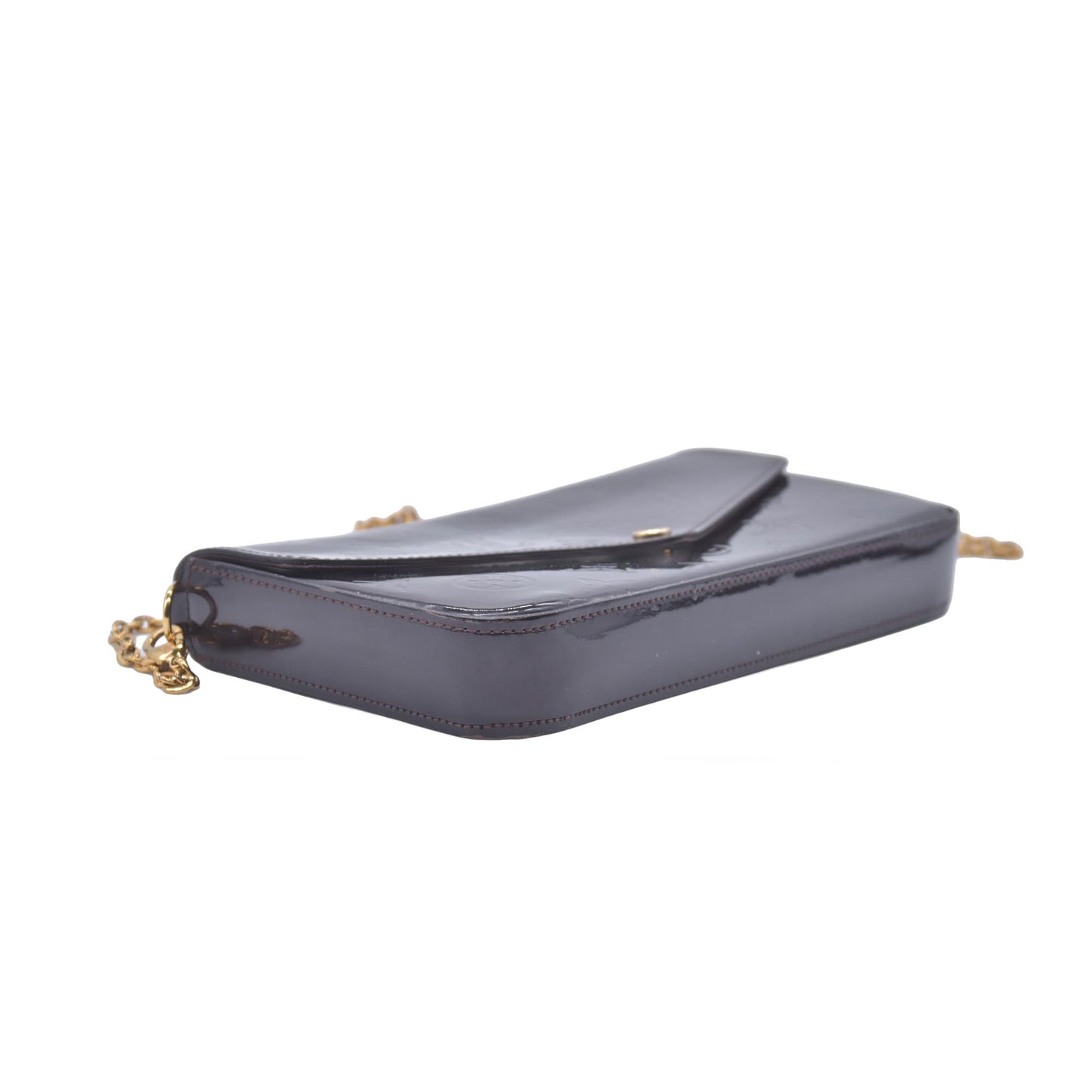 Louis Vuitton Vernis Pochette Felicie Chain Wallet Amarante CONSIGNMENT