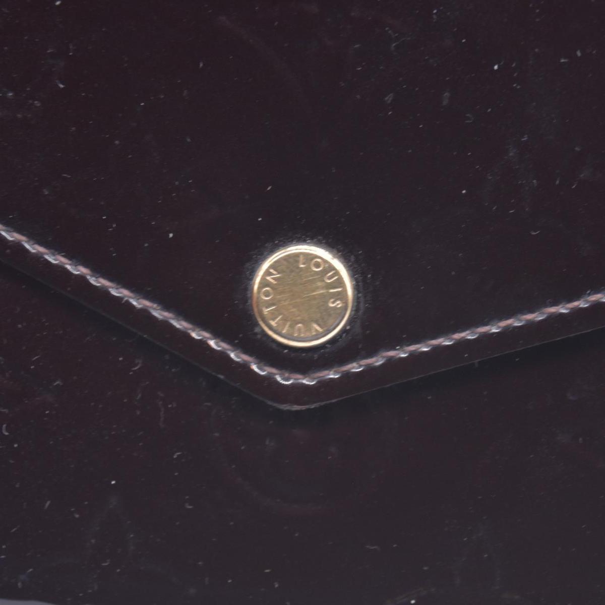 Louis Vuitton Vernis Pochette Felicie Chain Wallet Amarante CONSIGNMENT