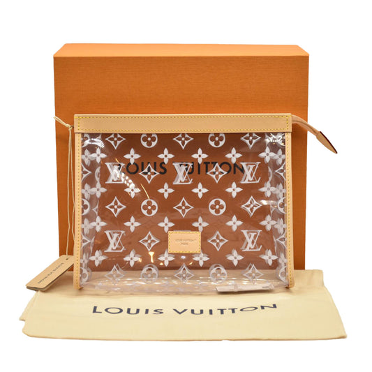 Louis Vuitton  Monogram Large Toilet Pouch 26 Translucent
