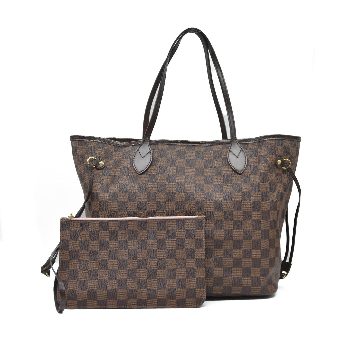 Louis Vuitton  Damier Ebene Neo Neverfull MM Rose Ballerine AR1128