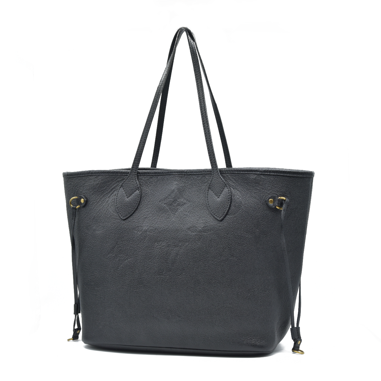 $2940 Louis Vuitton LV Monogram Neverfull  MM Empreinte Black Tote