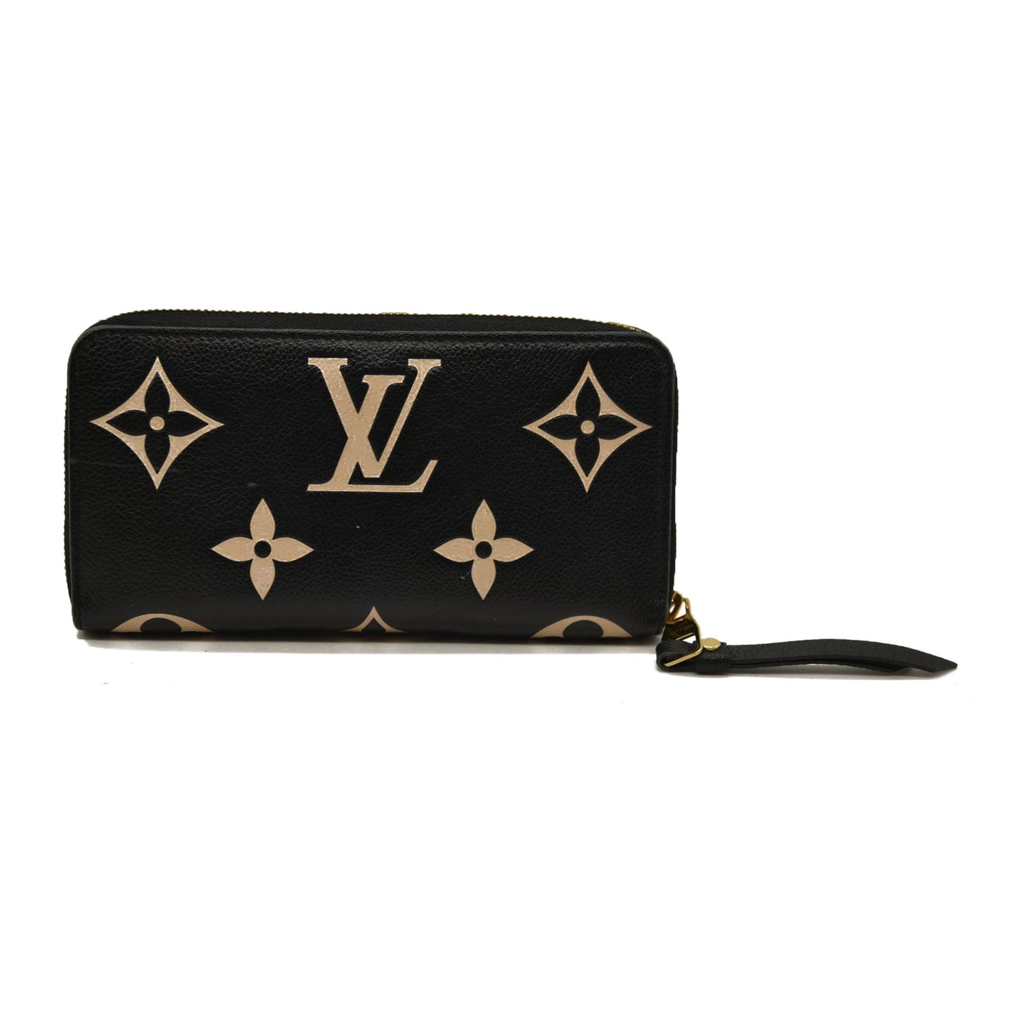 Louis Vuitton  Empreinte Monogram Giant Zippy Wallet Black Beige RFID