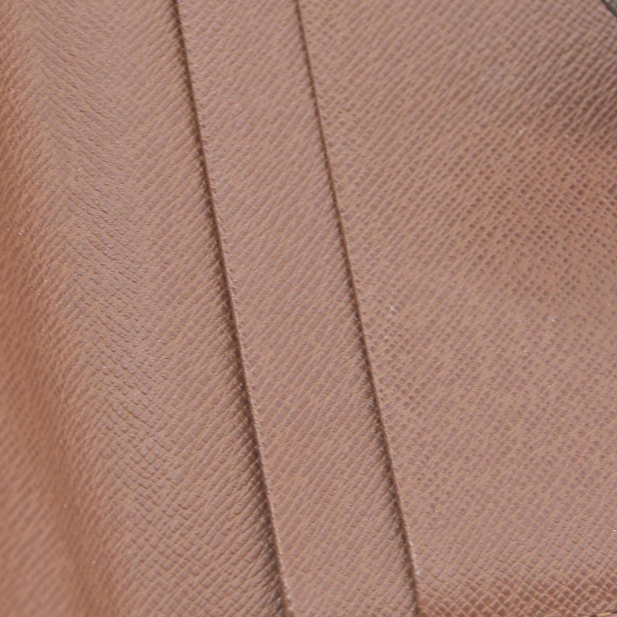 $750 2003 Louis Vuitton Consignment Monogram Porte Papier Zippy Wallet Brown SP0093 CONSIGNMENT