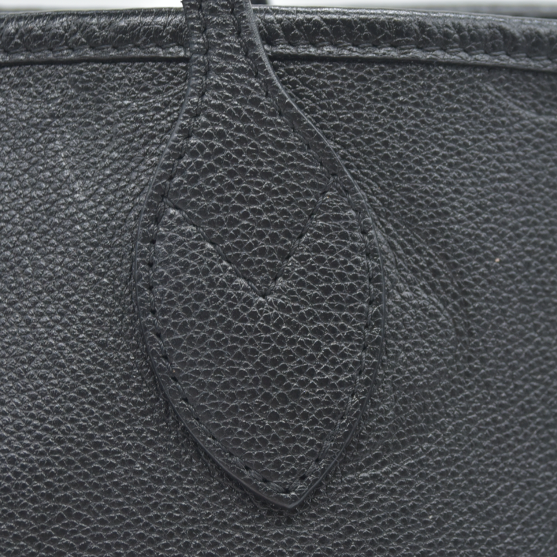 $2940 Louis Vuitton LV Monogram Neverfull  MM Empreinte Black Tote