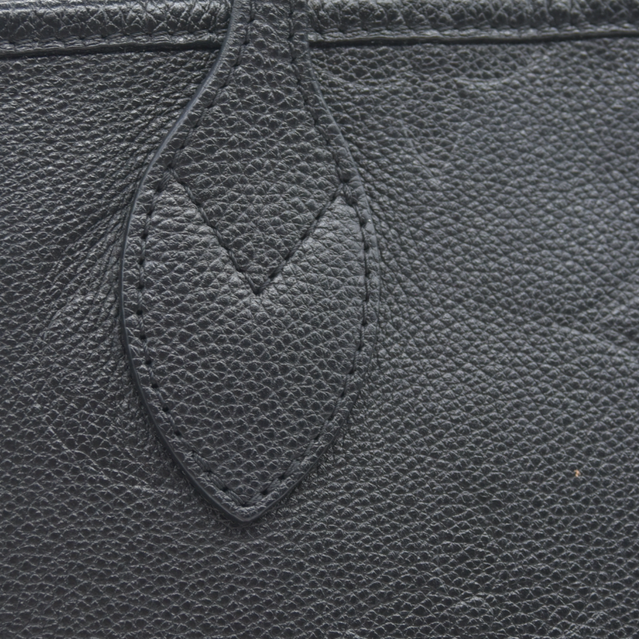 $2940 Louis Vuitton LV Monogram Neverfull  MM Empreinte Black Tote