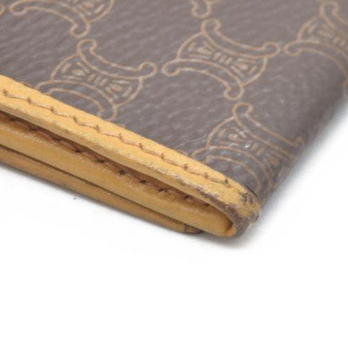 CELINE Macadam PVC Long Bifold Wallet Brown