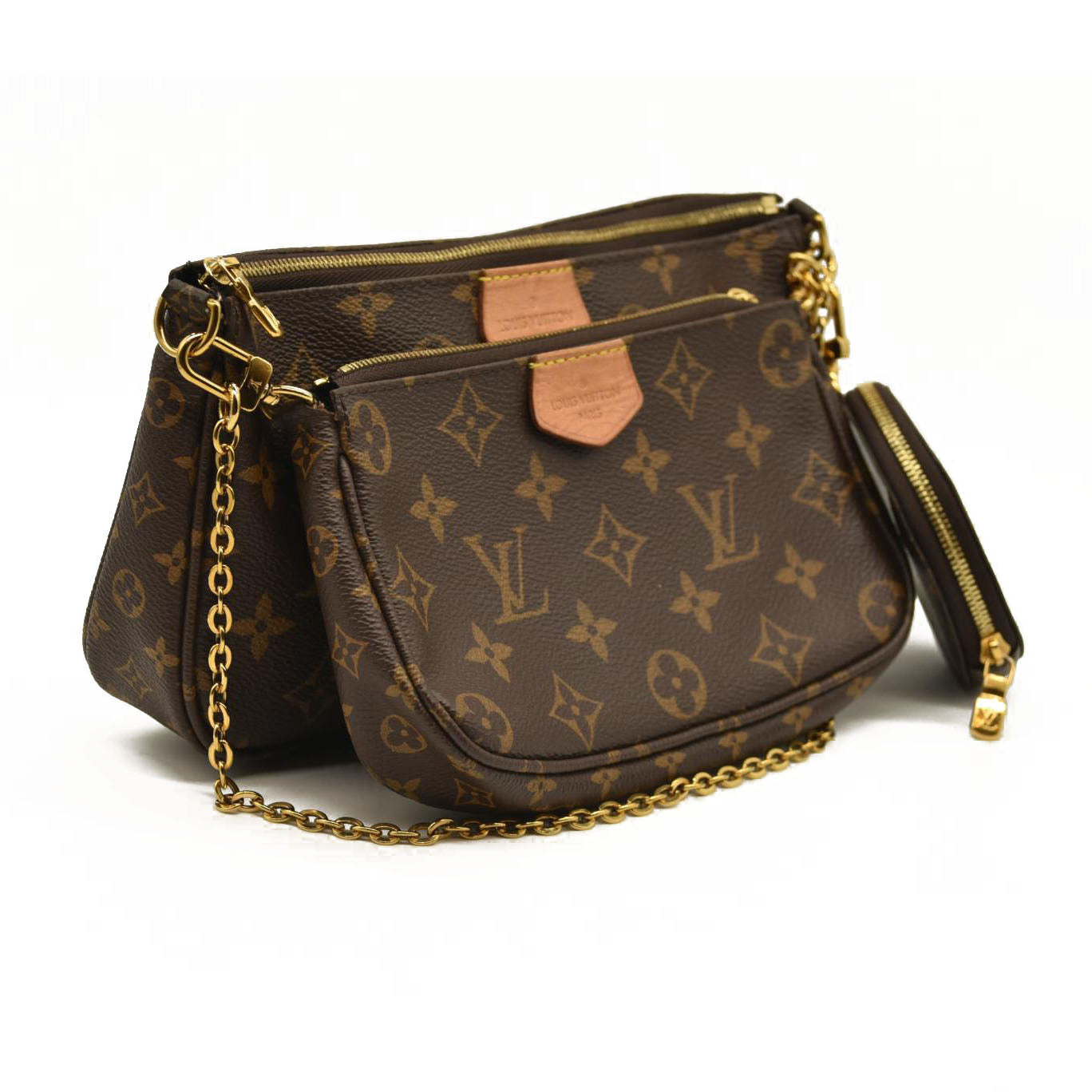 Louis Vuitton  Monogram Multi Pochette Accessories Kaki RFID TA3270