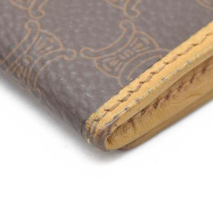 CELINE Macadam PVC Long Bifold Wallet Brown