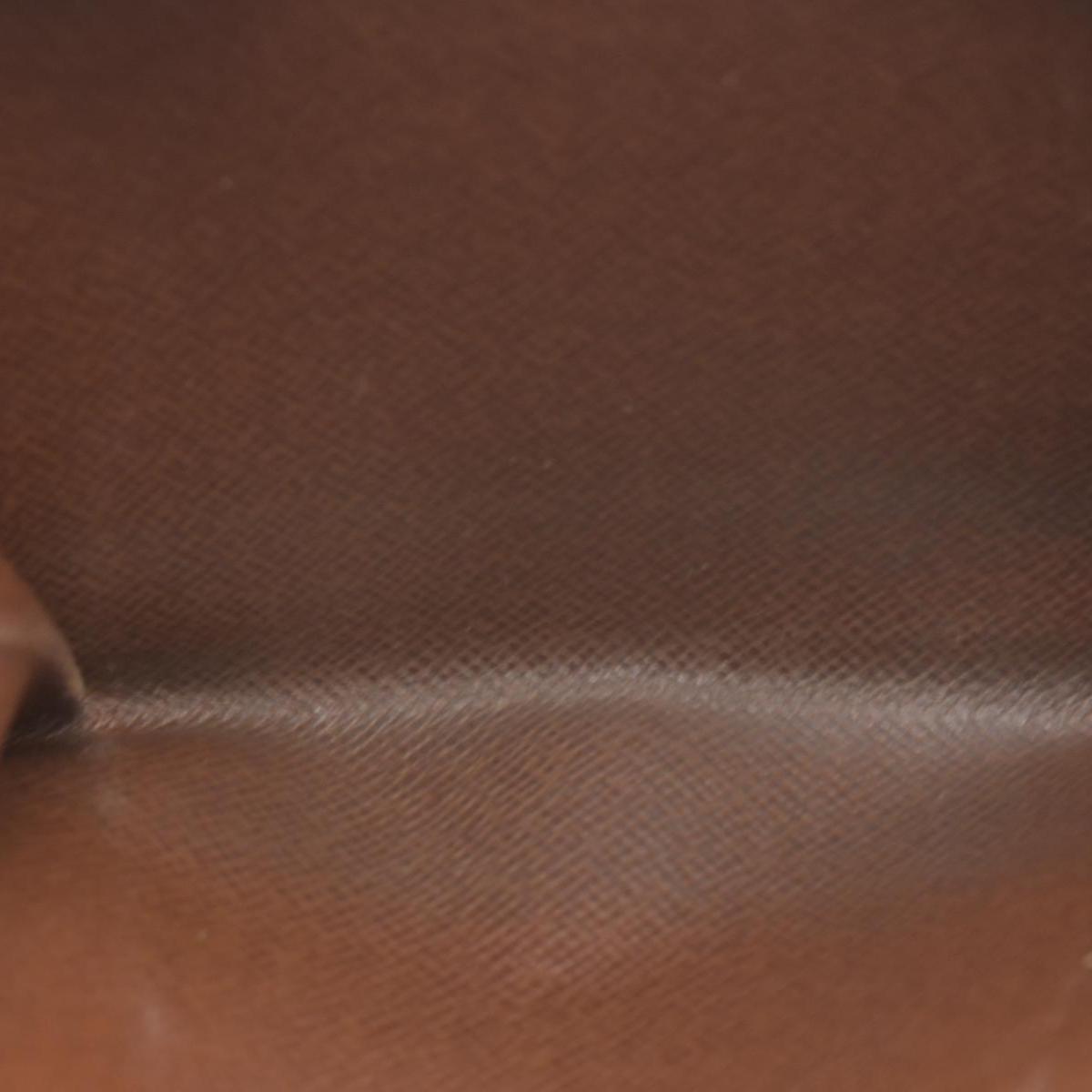 $750 2003 Louis Vuitton Consignment Monogram Porte Papier Zippy Wallet Brown SP0093 CONSIGNMENT